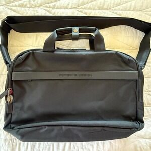 Porsche Design Men's Briefcase‎ Messenger Bag Laptop Shoulder Bag Black
